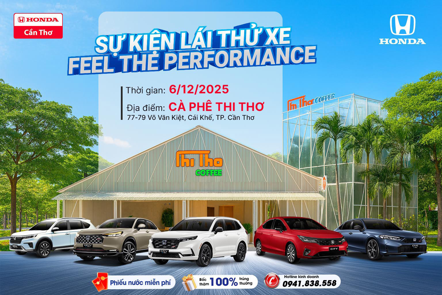 SỰ KIỆN TRƯNG BÀY VÀ LÁI THỬ XE FEEL THE PERFORMANCE TẠI CÀ PHÊ THI THƠ